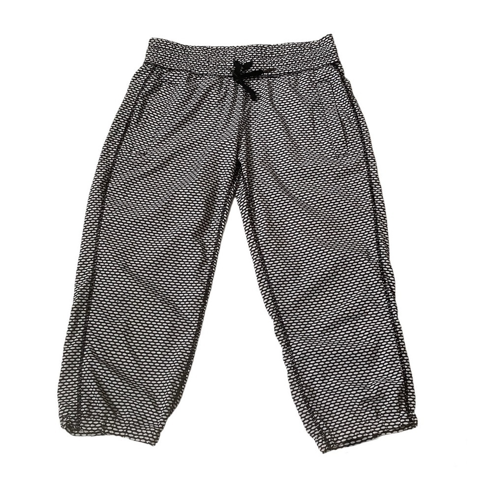 KYODAN ACTIVE ATHLETIC WEAR WOMENS CAPRIS/ Black & White, Size Small